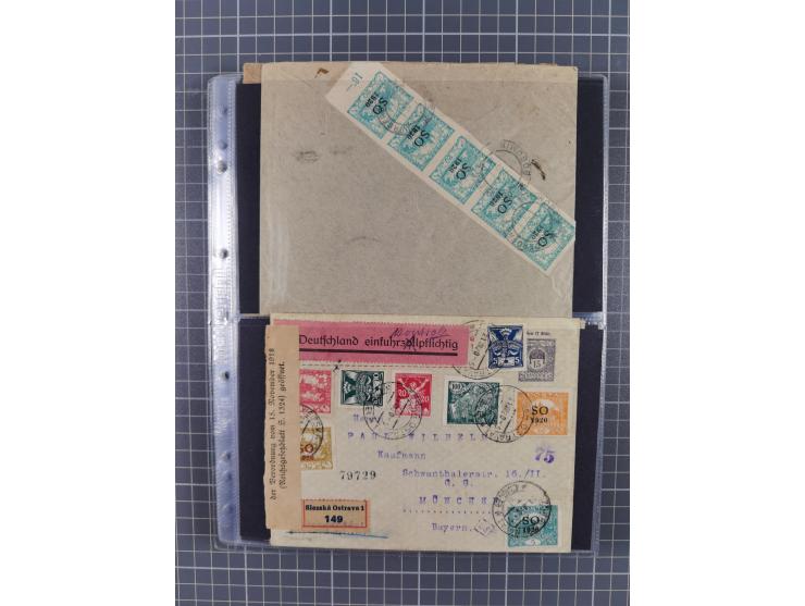 1918/38, over 135 covers with plenty of interesting multiple and combination frankings, registered mail, noted fine choice of