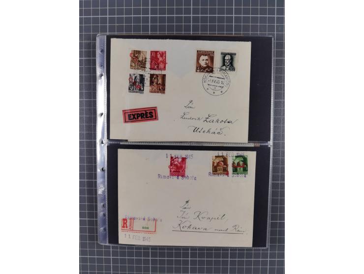 1918/38, over 135 covers with plenty of interesting multiple and combination frankings, registered mail, noted fine choice of