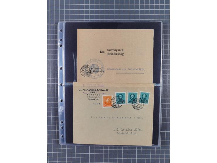 1918/38, over 135 covers with plenty of interesting multiple and combination frankings, registered mail, noted fine choice of