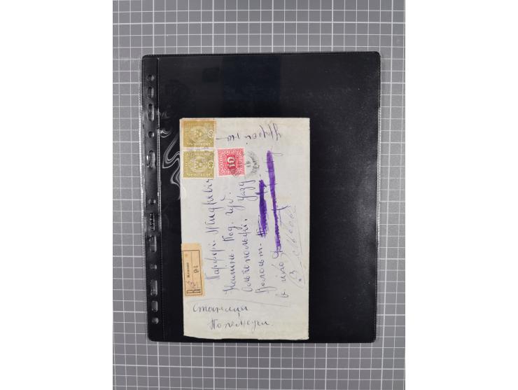 1918/38, over 135 covers with plenty of interesting multiple and combination frankings, registered mail, noted fine choice of