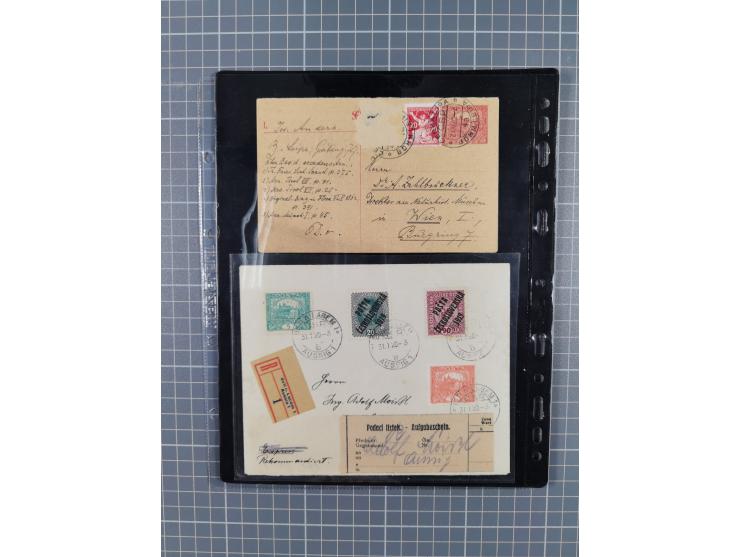 1918/38, over 135 covers with plenty of interesting multiple and combination frankings, registered mail, noted fine choice of