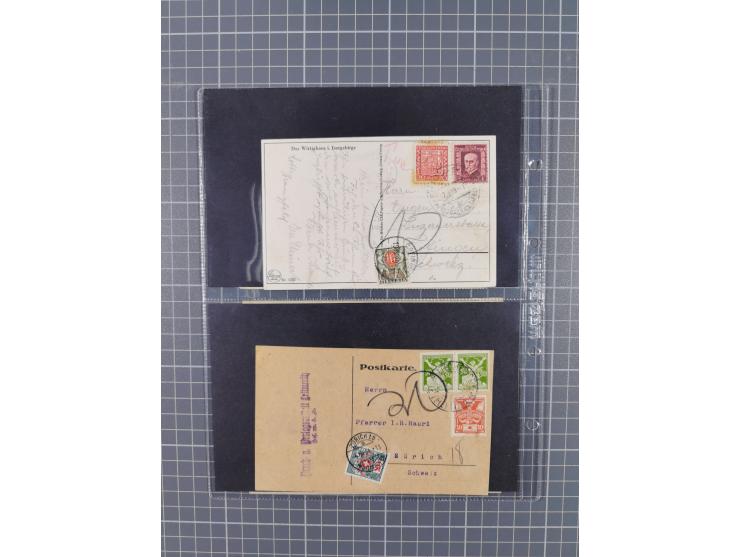 1918/38, over 135 covers with plenty of interesting multiple and combination frankings, registered mail, noted fine choice of