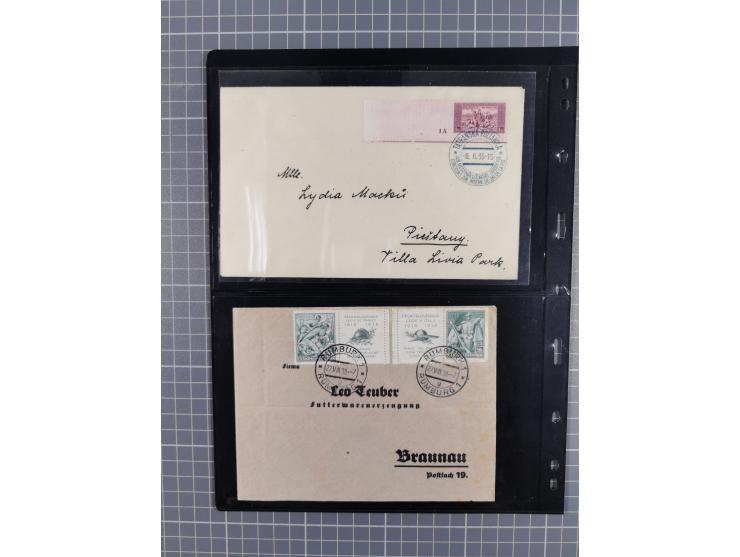 1918/38, over 135 covers with plenty of interesting multiple and combination frankings, registered mail, noted fine choice of