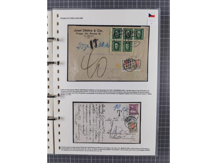 1918/38, over 135 covers with plenty of interesting multiple and combination frankings, registered mail, noted fine choice of