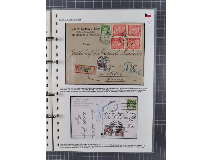 1918/38, over 135 covers with plenty of interesting multiple and combination frankings, registered mail, noted fine choice of