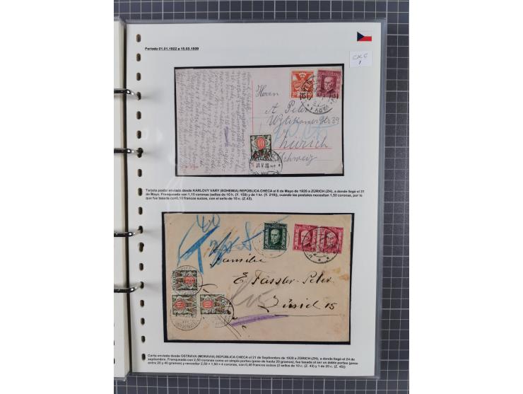 1918/38, over 135 covers with plenty of interesting multiple and combination frankings, registered mail, noted fine choice of