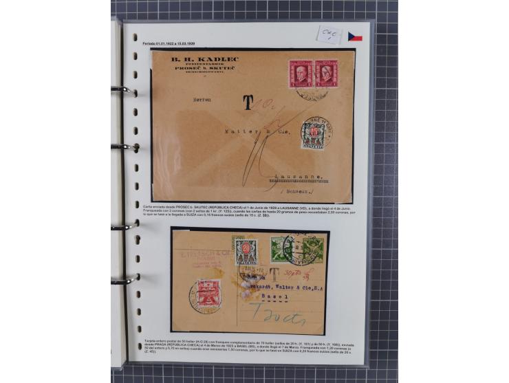 1918/38, over 135 covers with plenty of interesting multiple and combination frankings, registered mail, noted fine choice of