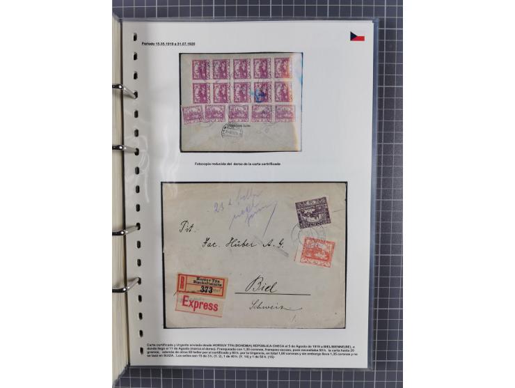 1918/38, over 135 covers with plenty of interesting multiple and combination frankings, registered mail, noted fine choice of