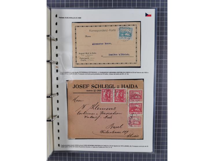 1918/38, over 135 covers with plenty of interesting multiple and combination frankings, registered mail, noted fine choice of