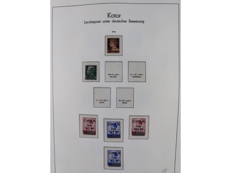 1939/44, postfrische/ungebrauchte und gestempelte Sammlung mit einige Belegen, inklusive Dienstmarken, bessere Ausgaben mit A