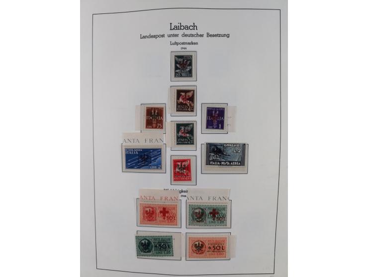 1939/44, postfrische/ungebrauchte und gestempelte Sammlung mit einige Belegen, inklusive Dienstmarken, bessere Ausgaben mit A