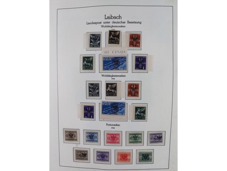 1939/44, postfrische/ungebrauchte und gestempelte Sammlung mit einige Belegen, inklusive Dienstmarken, bessere Ausgaben mit A