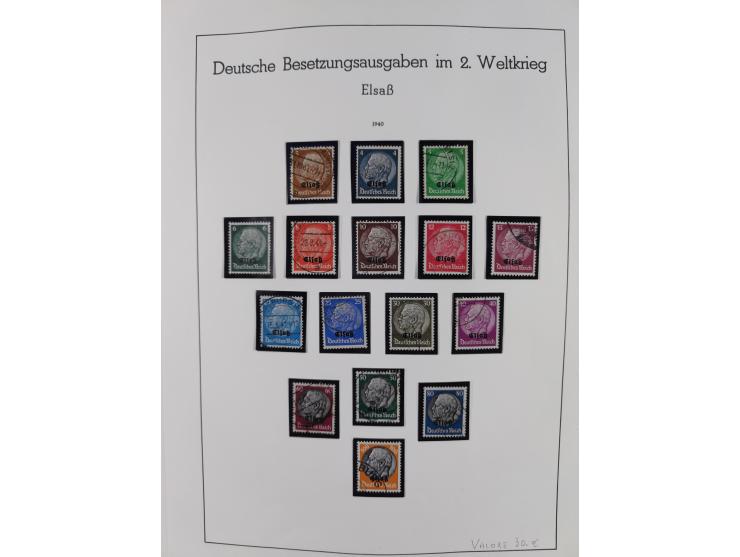 1939/44, postfrische/ungebrauchte und gestempelte Sammlung mit einige Belegen, inklusive Dienstmarken, bessere Ausgaben mit A