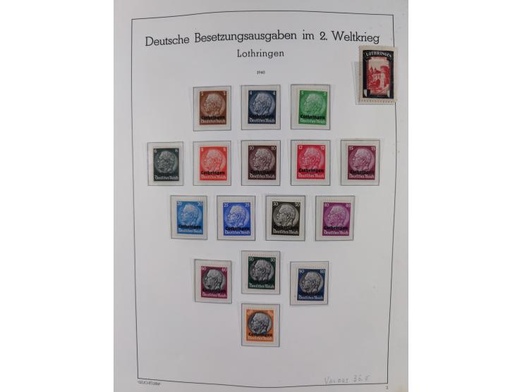1939/44, postfrische/ungebrauchte und gestempelte Sammlung mit einige Belegen, inklusive Dienstmarken, bessere Ausgaben mit A