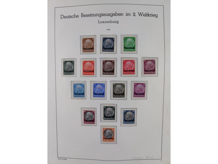 1939/44, postfrische/ungebrauchte und gestempelte Sammlung mit einige Belegen, inklusive Dienstmarken, bessere Ausgaben mit A