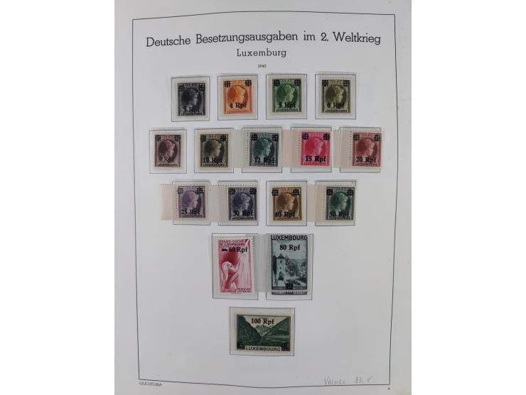 1939/44, postfrische/ungebrauchte und gestempelte Sammlung mit einige Belegen, inklusive Dienstmarken, bessere Ausgaben mit A