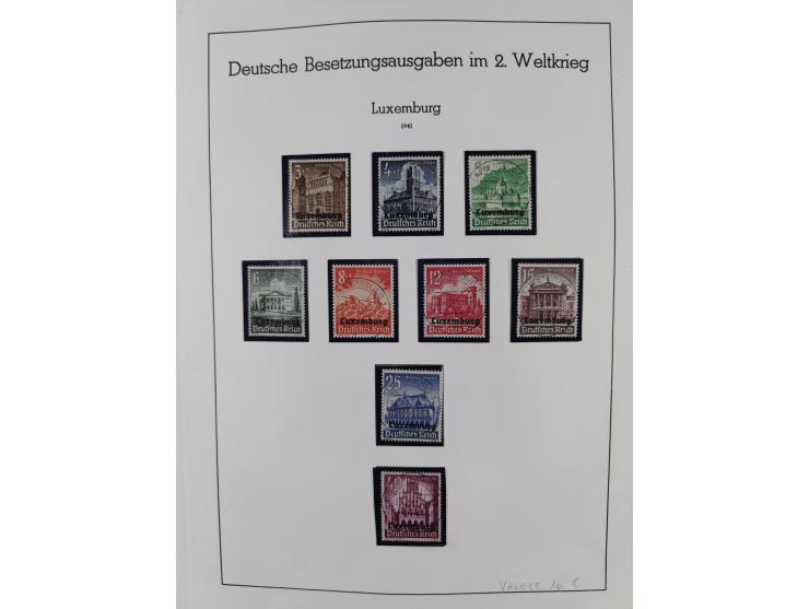 1939/44, postfrische/ungebrauchte und gestempelte Sammlung mit einige Belegen, inklusive Dienstmarken, bessere Ausgaben mit A