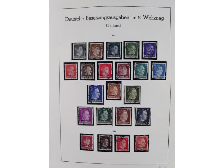 1939/44, postfrische/ungebrauchte und gestempelte Sammlung mit einige Belegen, inklusive Dienstmarken, bessere Ausgaben mit A