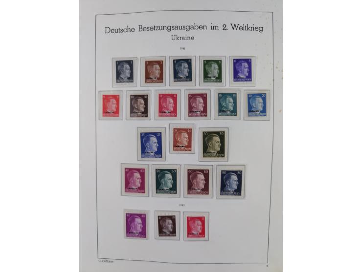 1939/44, postfrische/ungebrauchte und gestempelte Sammlung mit einige Belegen, inklusive Dienstmarken, bessere Ausgaben mit A