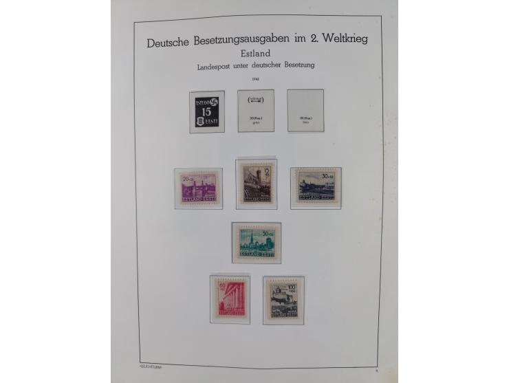 1939/44, postfrische/ungebrauchte und gestempelte Sammlung mit einige Belegen, inklusive Dienstmarken, bessere Ausgaben mit A