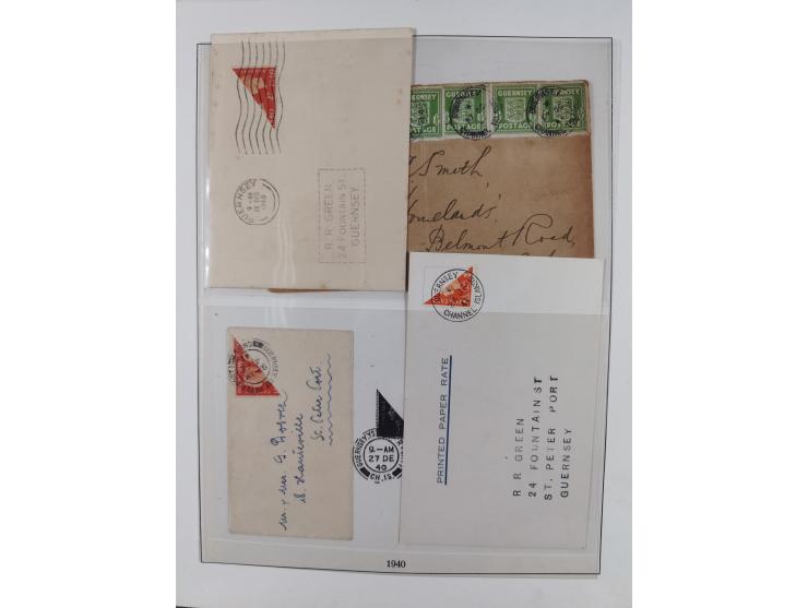 1939/44, postfrische/ungebrauchte und gestempelte Sammlung mit einige Belegen, inklusive Dienstmarken, bessere Ausgaben mit A
