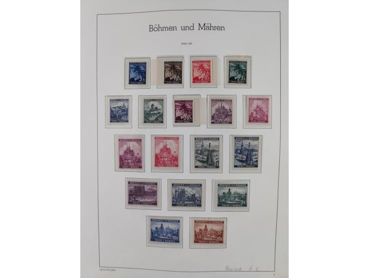 1939/44, postfrische/ungebrauchte und gestempelte Sammlung mit einige Belegen, inklusive Dienstmarken, bessere Ausgaben mit A
