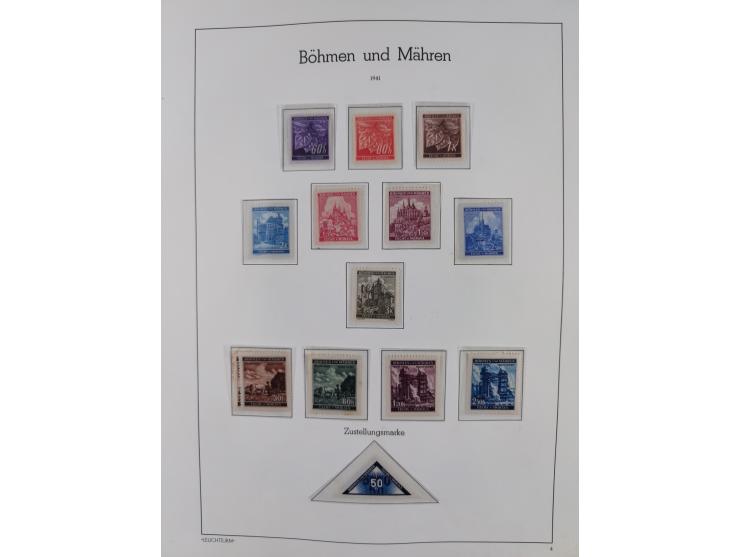 1939/44, postfrische/ungebrauchte und gestempelte Sammlung mit einige Belegen, inklusive Dienstmarken, bessere Ausgaben mit A