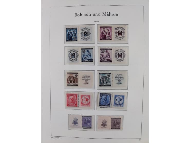 1939/44, postfrische/ungebrauchte und gestempelte Sammlung mit einige Belegen, inklusive Dienstmarken, bessere Ausgaben mit A