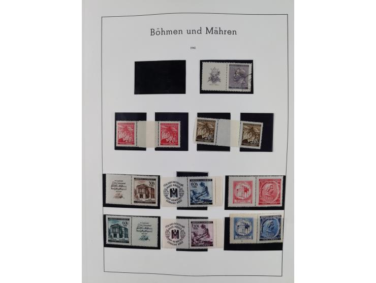 1939/44, postfrische/ungebrauchte und gestempelte Sammlung mit einige Belegen, inklusive Dienstmarken, bessere Ausgaben mit A