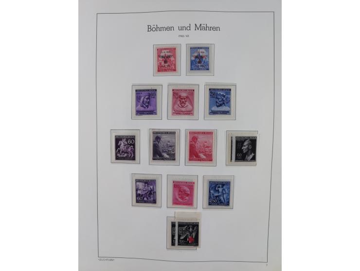 1939/44, postfrische/ungebrauchte und gestempelte Sammlung mit einige Belegen, inklusive Dienstmarken, bessere Ausgaben mit A