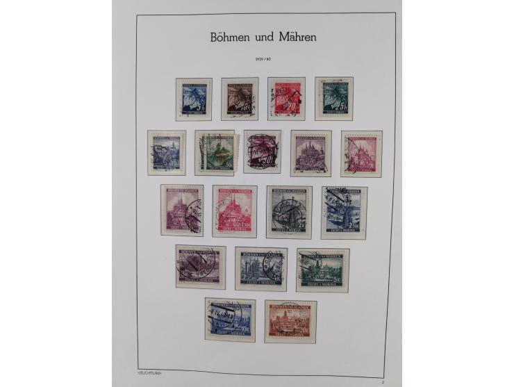 1939/44, postfrische/ungebrauchte und gestempelte Sammlung mit einige Belegen, inklusive Dienstmarken, bessere Ausgaben mit A