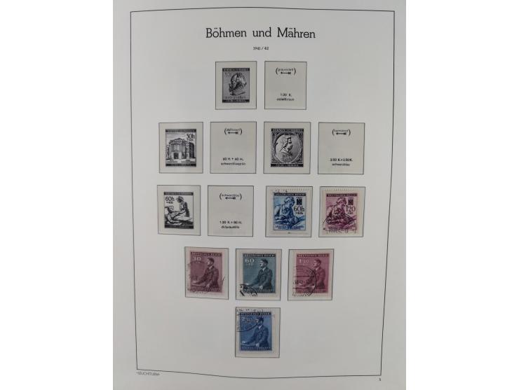 1939/44, postfrische/ungebrauchte und gestempelte Sammlung mit einige Belegen, inklusive Dienstmarken, bessere Ausgaben mit A