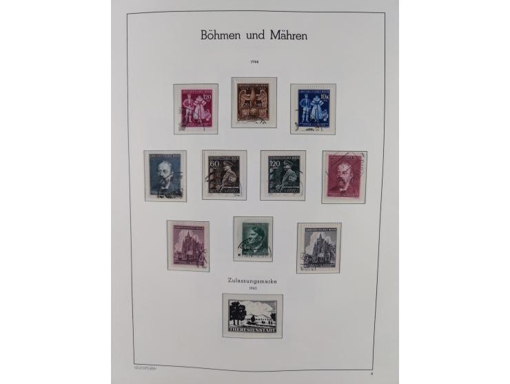 1939/44, postfrische/ungebrauchte und gestempelte Sammlung mit einige Belegen, inklusive Dienstmarken, bessere Ausgaben mit A