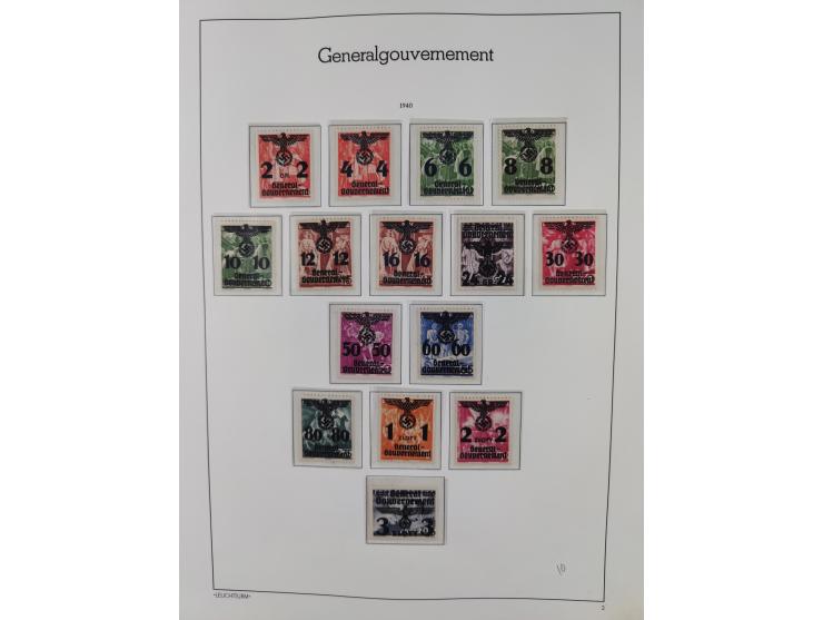1939/44, postfrische/ungebrauchte und gestempelte Sammlung mit einige Belegen, inklusive Dienstmarken, bessere Ausgaben mit A