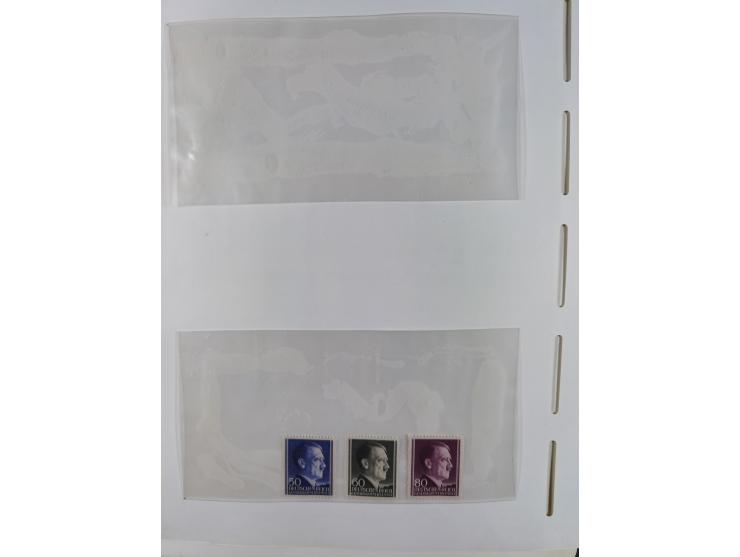 1939/44, postfrische/ungebrauchte und gestempelte Sammlung mit einige Belegen, inklusive Dienstmarken, bessere Ausgaben mit A