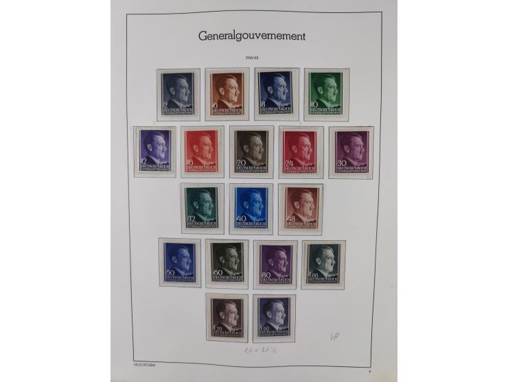 1939/44, postfrische/ungebrauchte und gestempelte Sammlung mit einige Belegen, inklusive Dienstmarken, bessere Ausgaben mit A