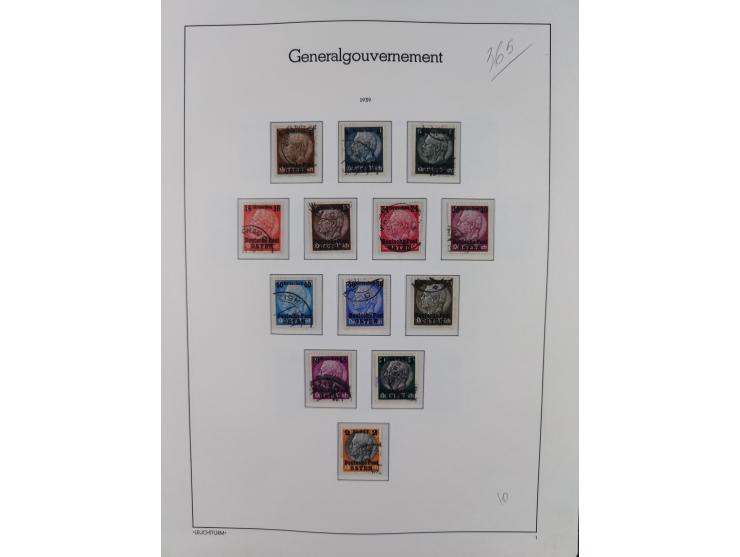 1939/44, postfrische/ungebrauchte und gestempelte Sammlung mit einige Belegen, inklusive Dienstmarken, bessere Ausgaben mit A