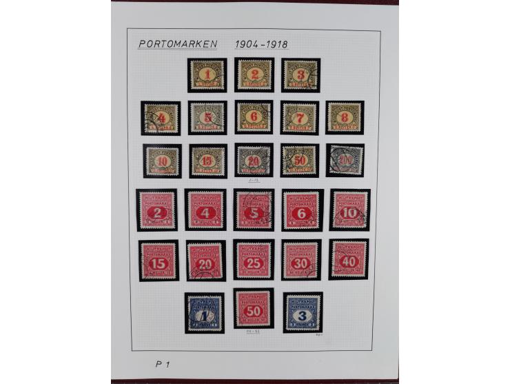 1915/18, meist gestempelte Sammlung mit u.a. Mi.-Nr. 1-21 und Ausgaben für Serbien mit u.a. Mi.-Nr. 1-21 (Werte 3-10 K. signi