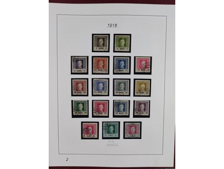 1915/18, meist gestempelte Sammlung mit u.a. Mi.-Nr. 1-21 und Ausgaben für Serbien mit u.a. Mi.-Nr. 1-21 (Werte 3-10 K. signi