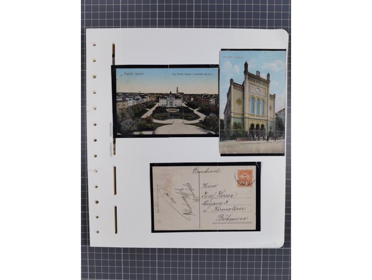 1898/1920, über 100 Ansichtskarten inkl. etwas Ungarn mit besseren Ansichten, Lithos und Motiven, augenscheinlich alle gebrau