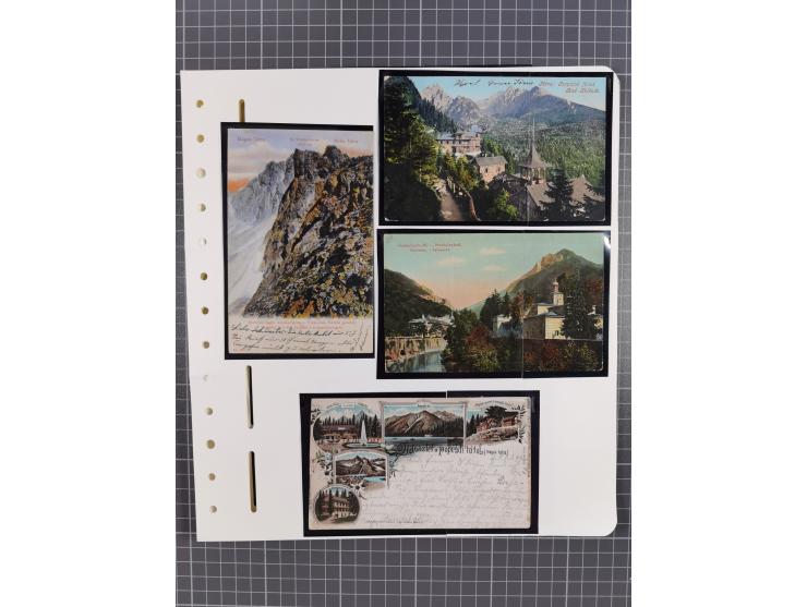 1898/1920, über 100 Ansichtskarten inkl. etwas Ungarn mit besseren Ansichten, Lithos und Motiven, augenscheinlich alle gebrau