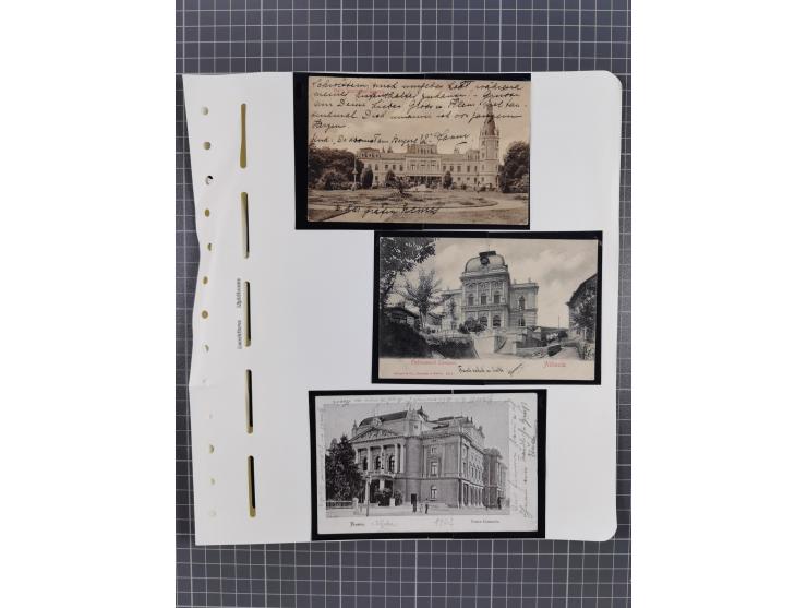 1898/1920, über 100 Ansichtskarten inkl. etwas Ungarn mit besseren Ansichten, Lithos und Motiven, augenscheinlich alle gebrau