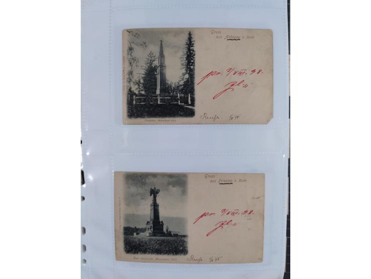 1898/1920, über 100 Ansichtskarten inkl. etwas Ungarn mit besseren Ansichten, Lithos und Motiven, augenscheinlich alle gebrau