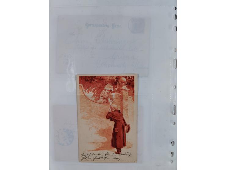 1898/1920, über 100 Ansichtskarten inkl. etwas Ungarn mit besseren Ansichten, Lithos und Motiven, augenscheinlich alle gebrau