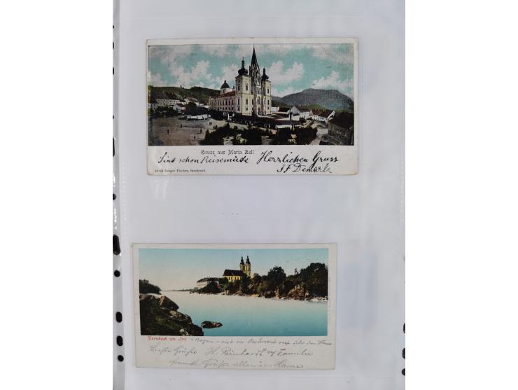 1898/1920, über 100 Ansichtskarten inkl. etwas Ungarn mit besseren Ansichten, Lithos und Motiven, augenscheinlich alle gebrau