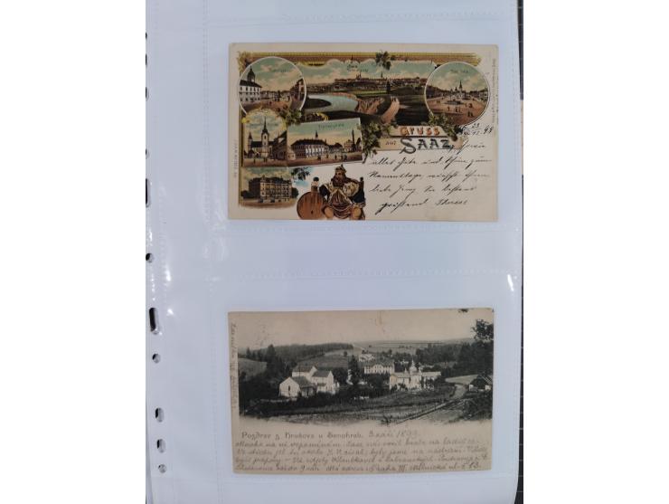 1898/1920, über 100 Ansichtskarten inkl. etwas Ungarn mit besseren Ansichten, Lithos und Motiven, augenscheinlich alle gebrau