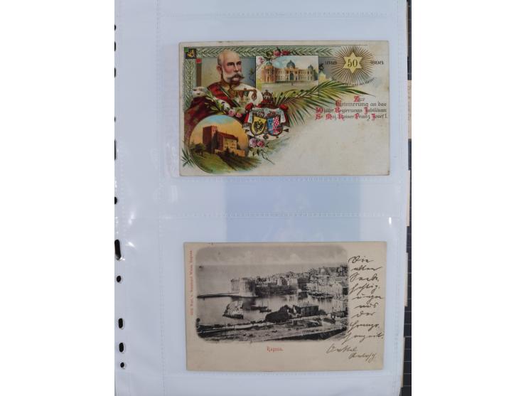 1898/1920, über 100 Ansichtskarten inkl. etwas Ungarn mit besseren Ansichten, Lithos und Motiven, augenscheinlich alle gebrau