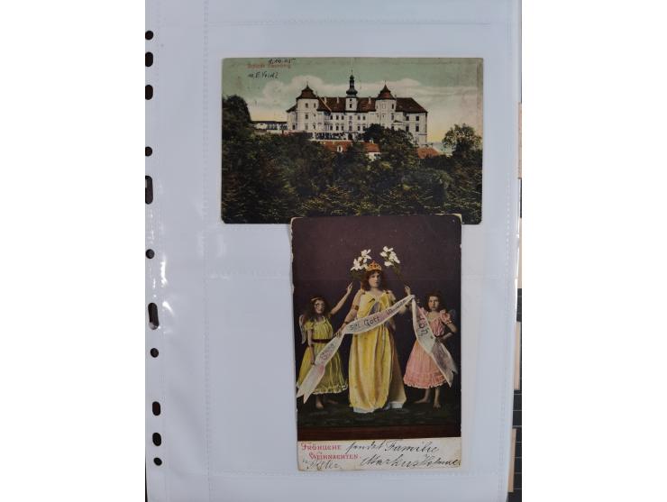 1898/1920, über 100 Ansichtskarten inkl. etwas Ungarn mit besseren Ansichten, Lithos und Motiven, augenscheinlich alle gebrau