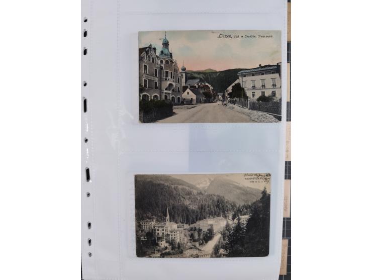 1898/1920, über 100 Ansichtskarten inkl. etwas Ungarn mit besseren Ansichten, Lithos und Motiven, augenscheinlich alle gebrau