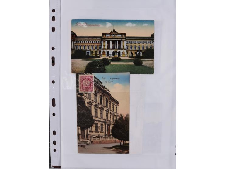 1898/1920, über 100 Ansichtskarten inkl. etwas Ungarn mit besseren Ansichten, Lithos und Motiven, augenscheinlich alle gebrau